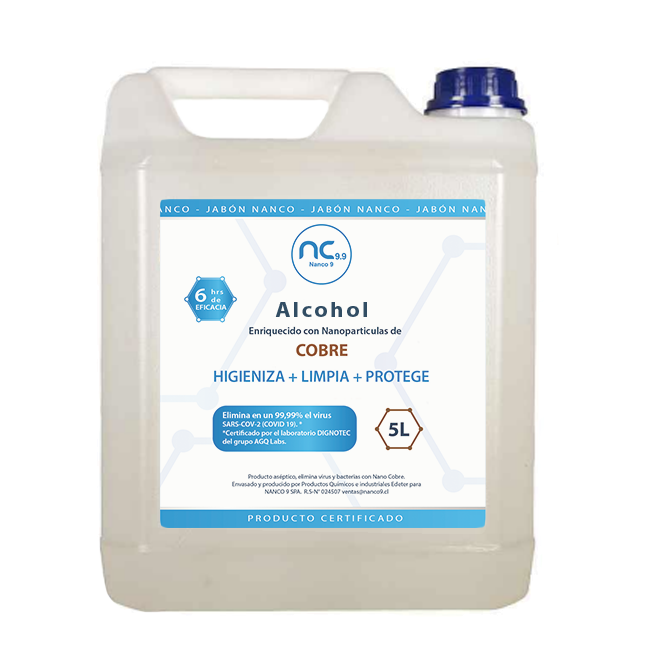 Alcohol Sanitizante 5L